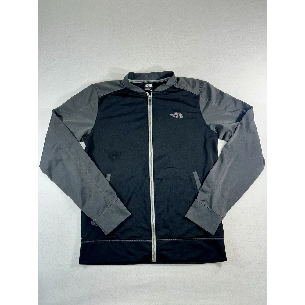 The North Face Mountain Athletics Full Zip Track Jacket Mens Small Black Gray S